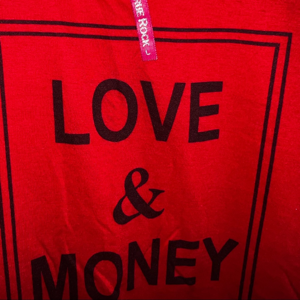 Love and Money Graphic Tank Top